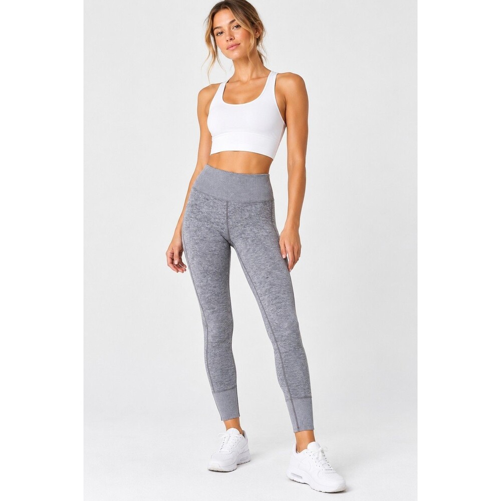 Alo Yoga High Waist Alosoft Lounge Leggings 27" Heather Gray Women’s Size XXS